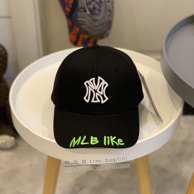 NY男女同款帽子 MLB刺繡棒球帽鴨舌帽  mm1658